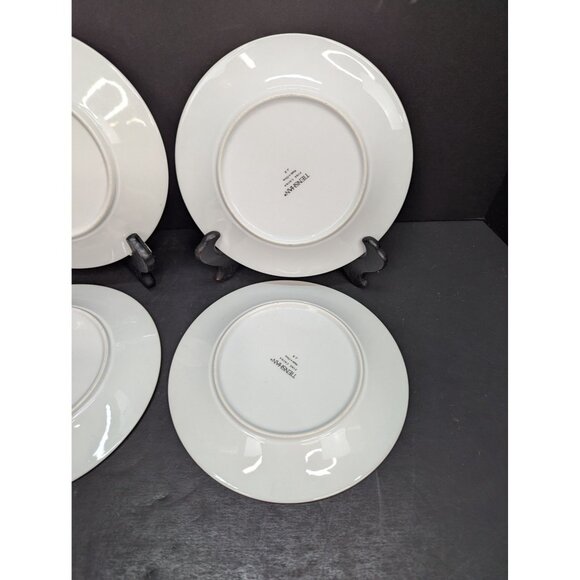 Tienshan Fine China Deck The Halls Christmas Design Salad Plate Set of 4 - Picture 9 of 11
